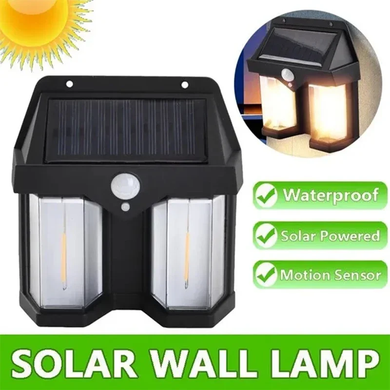 

Outdoor Solar Wall Lamp Waterproof Tungsten Filament Lamp Induction Lamp Household Light Garden Wall Light