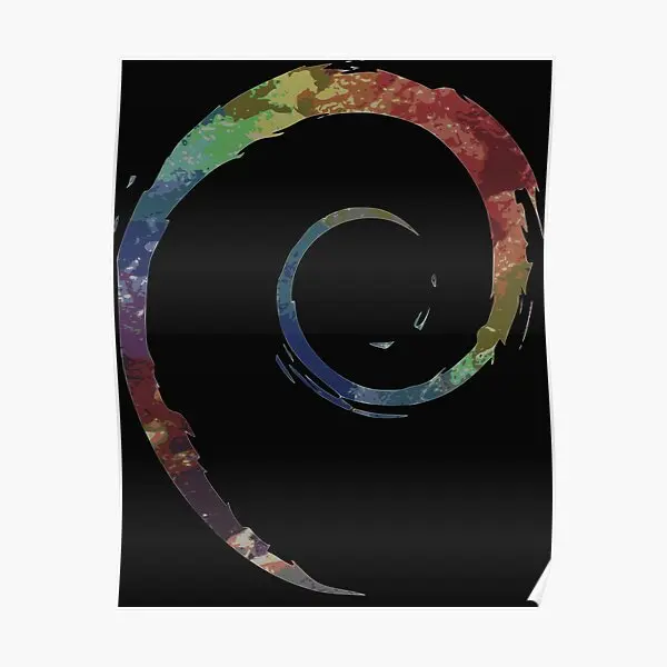 Красочный Плакат Debian картина смешное искусство украшение живопись современный