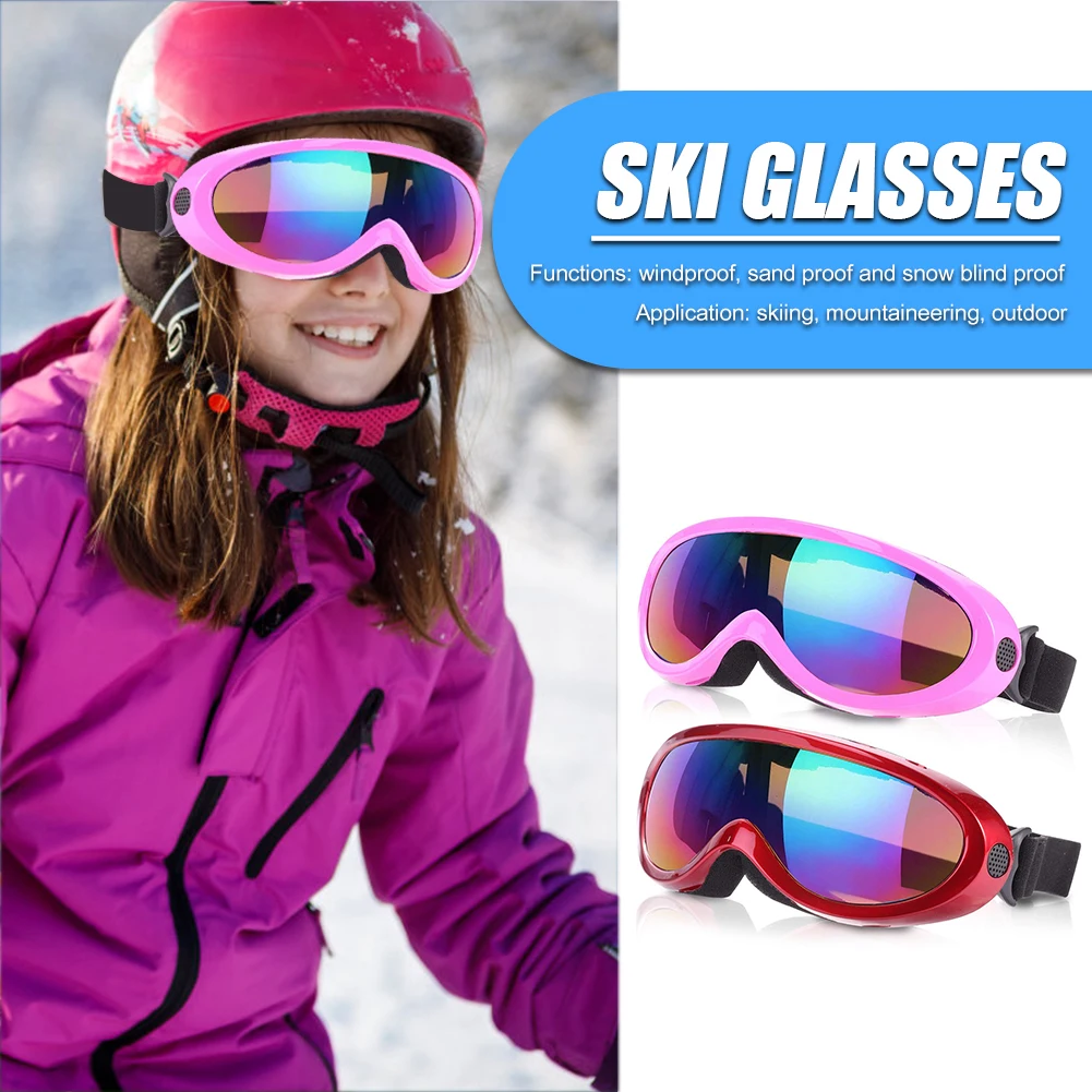 

Portable Outdoor Ski Goggles Comfortable Double Layers UV400 Windproof Glasses for Snowboard Skiing Mountaineering Sportswear