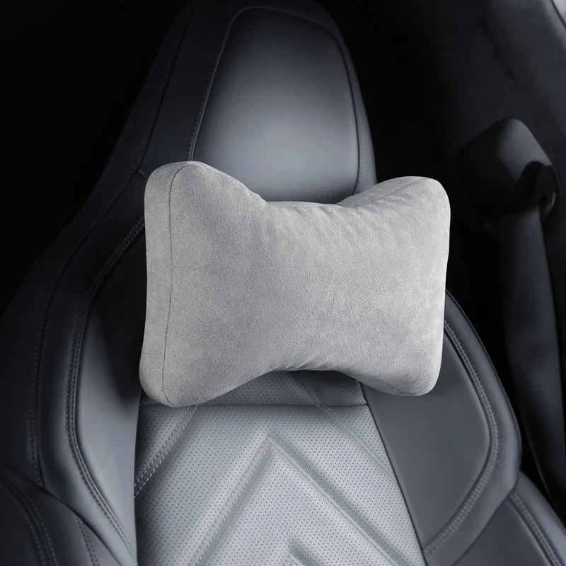 

Для Zeekr 001 2024 2021 2022 2023 Стайлинг автомобиля, замшевый подголовник сиденья, подушка, защита шеи, поясничная спинка, автоаксессуары