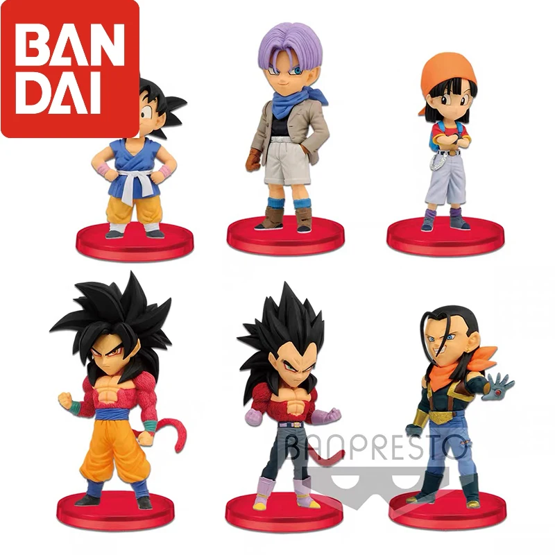 

7Cm Original Banpresto Wcf Action Figure Dragon Ball Gt Vol.01/02 Goku Vegeta Goten Anime Figure Model Collectible Toys for Boys