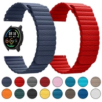 leather strap for xiaomi mi watch color magnetic band bracelet for xiaomi smartwatch color sports edition replacement watchband