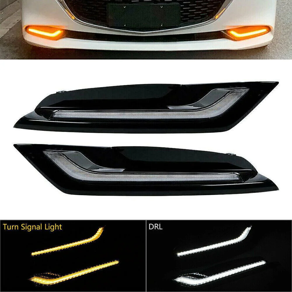 

LED Front Bumper DRL Daytime Running Light Fog Lamp For Mazda 3 Axela 2019-2020