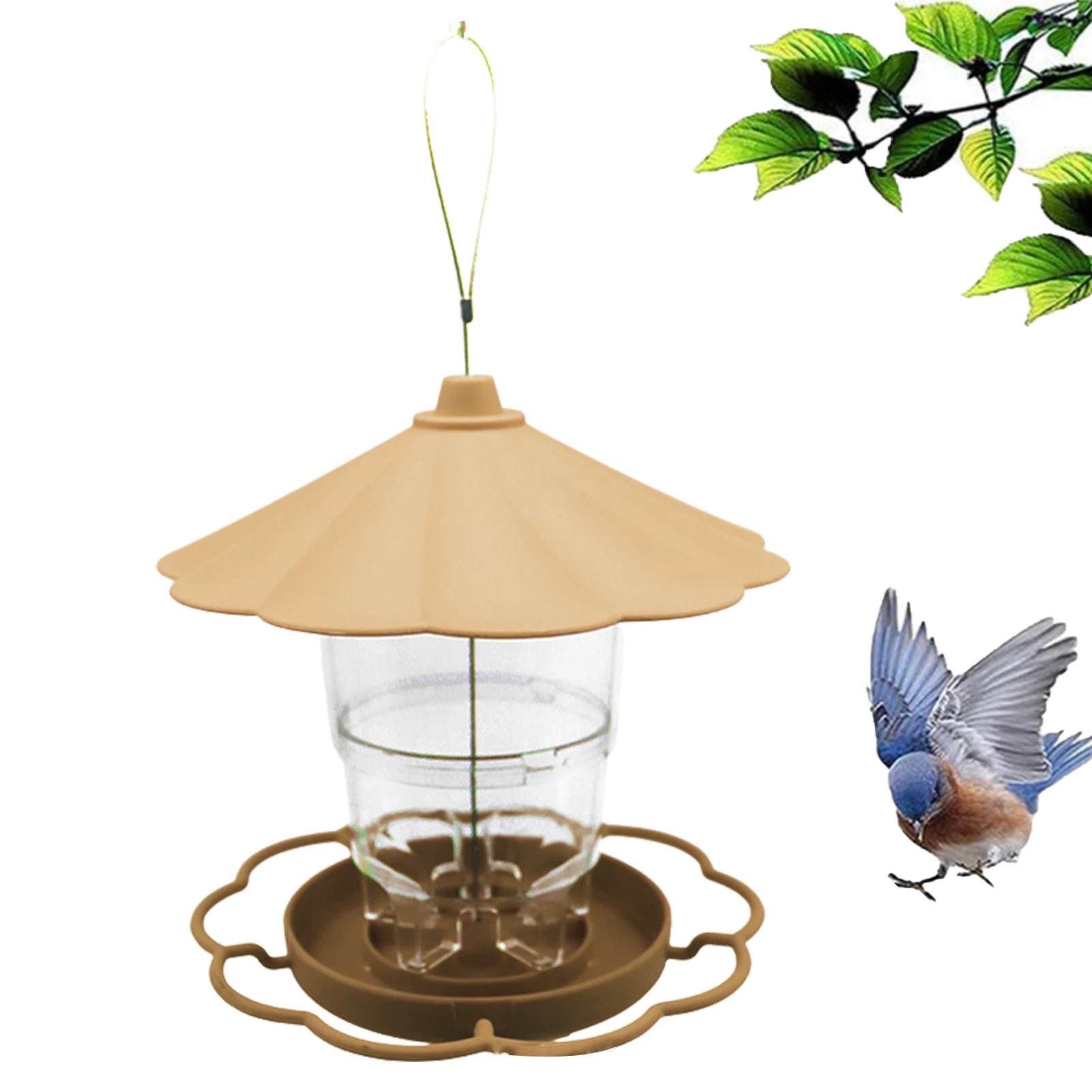 

Кормушка для птиц Автоматическая непромокаемая, ПЭ устройство для кормления диких птиц, для сада и двора