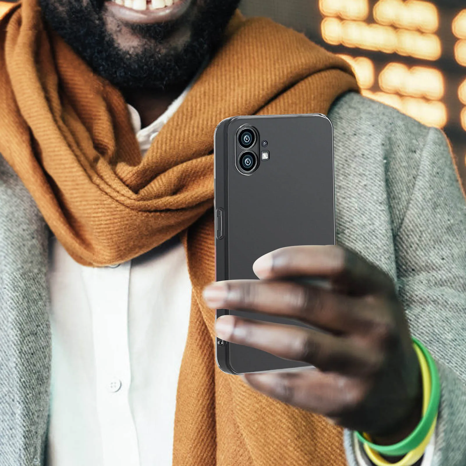 Прозрачный флип-чехол для Nothings Phone 1 мягкий чехол из ТПУ силиконовый телефона