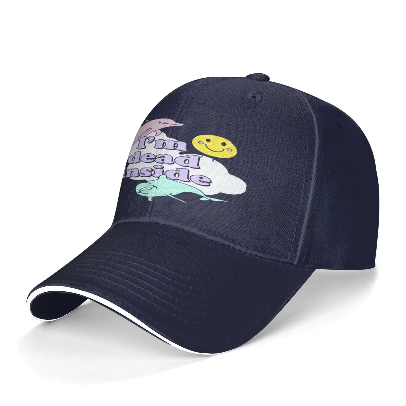 

Im Dead Inside Cheerful Dolphins And Men's Caps Cap Male Summer Hat Summer Bucket Hat Man Cap Brazil Cowgirl Cowboy Men's Hats