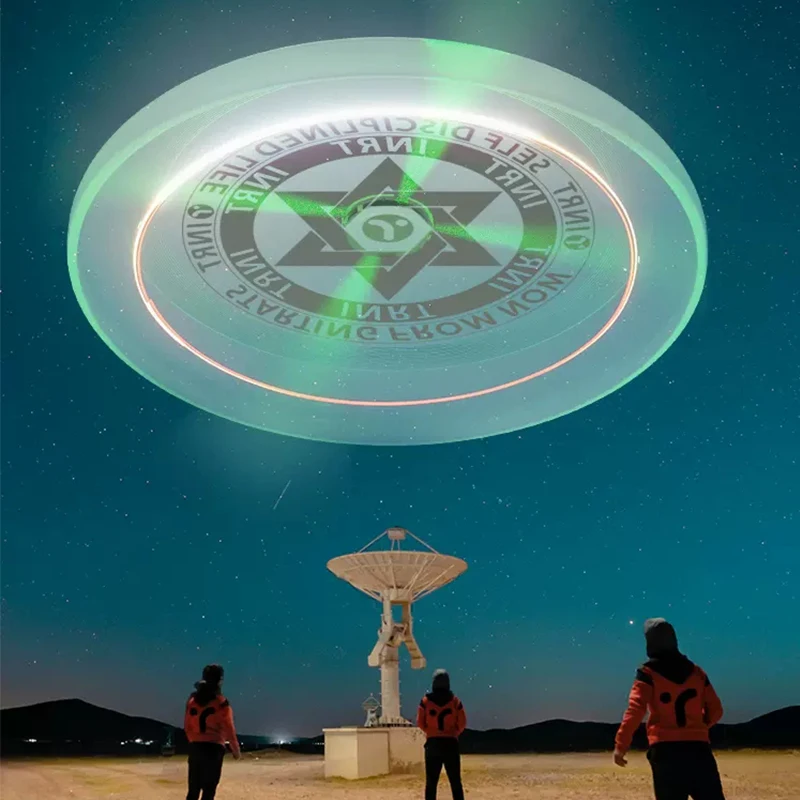 Светодиодный фонарь летающий диск фонарик полный захват для игр на открытом