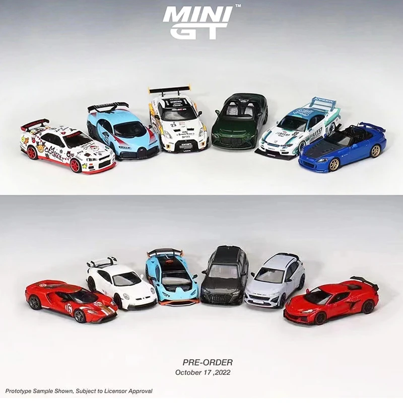 

В наличии, модель автомобиля MINI GT 1:64, литье под давлением, комплект транспортных средств-Часть 1