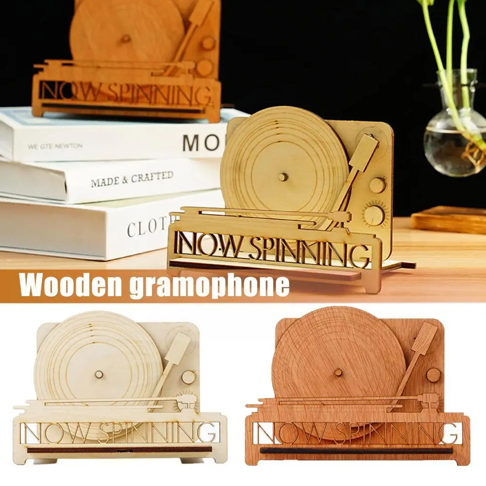 Now Spinning Vinyl Record Holder Display LP Album Storage Holder Wood Records Storage Stands Handcrafted for Albums Home Of U7V6