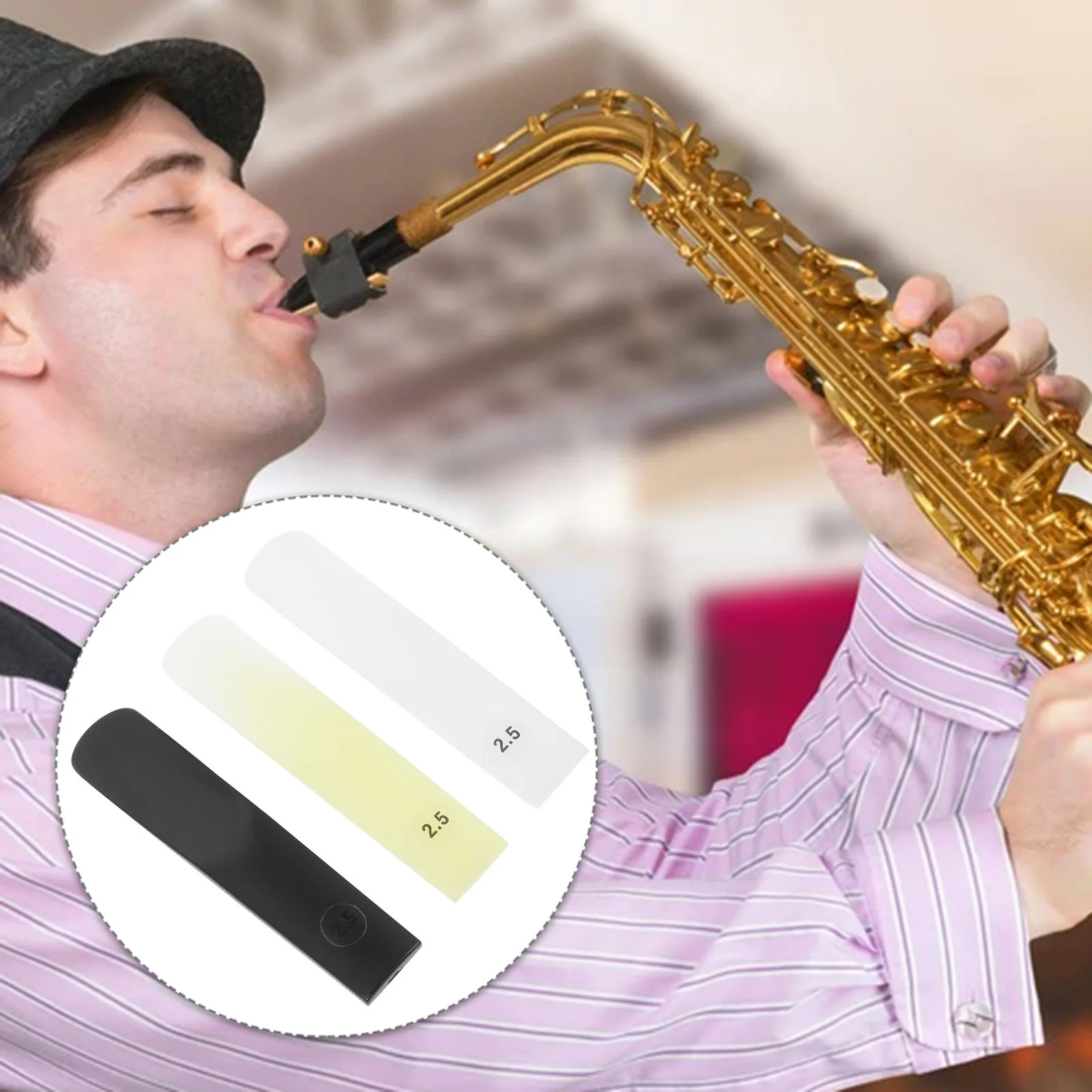 

3Pcs Musical Instrument Replacement Practical Sax Replacement Tenor Reeds