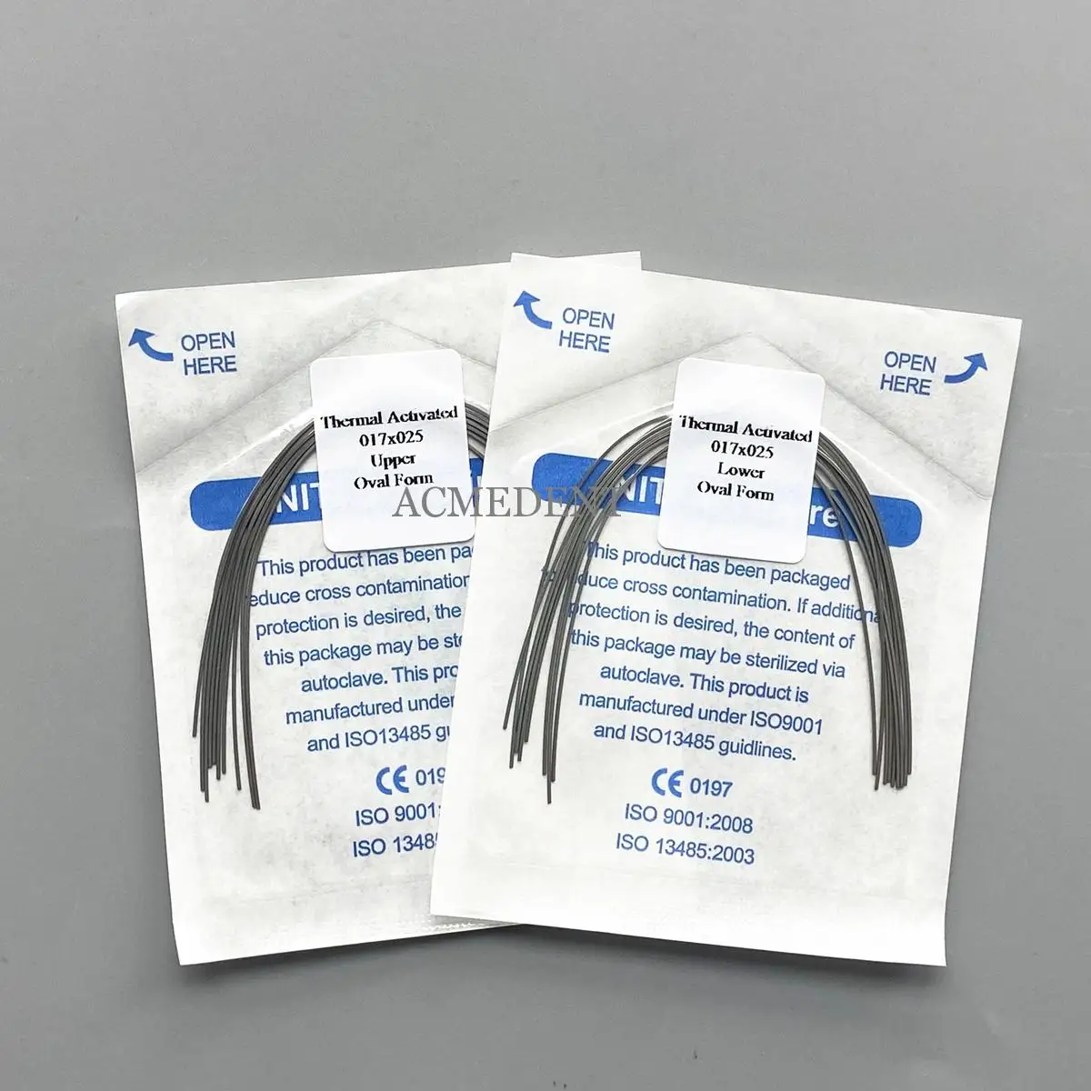 

5~100Pack Dental Thermal Activated Wires Niti Ovoid Rectangle Arch Wire Heat Ortho 17X25 1pack /10pieces