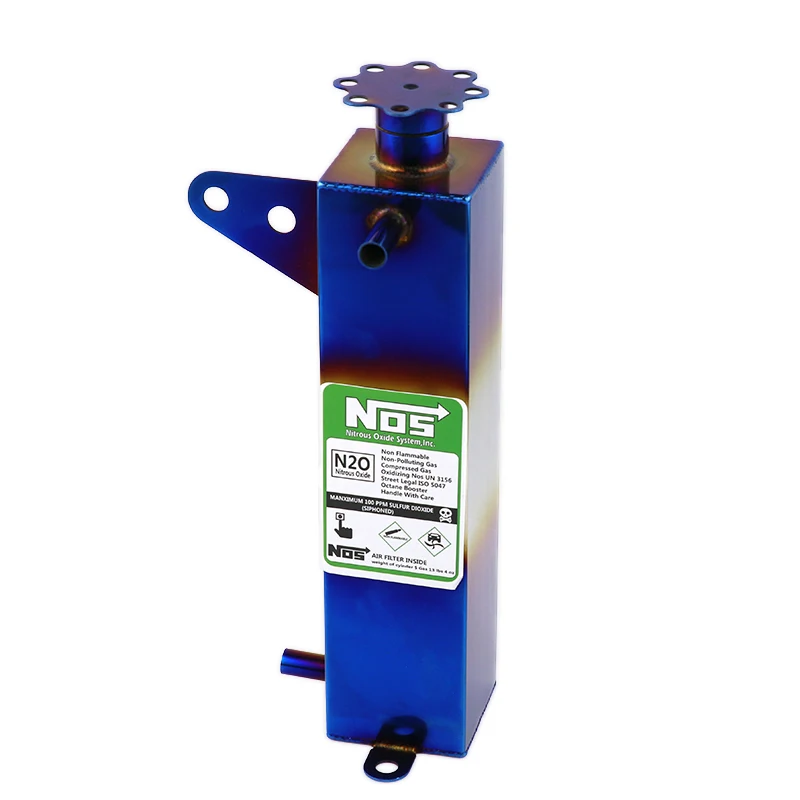 

jdm style Burnt Blue Radiator Coolant Cooling Aluminum Catch Tank Overflow Reservoir for Universal Car 500ML Square