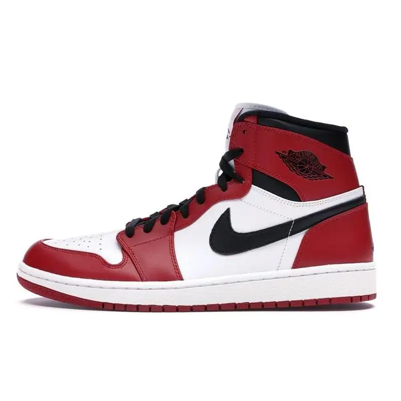 Мужские кроссовки Nike Jordan 1 Retro Chicago 2013 обувь 332550 -163