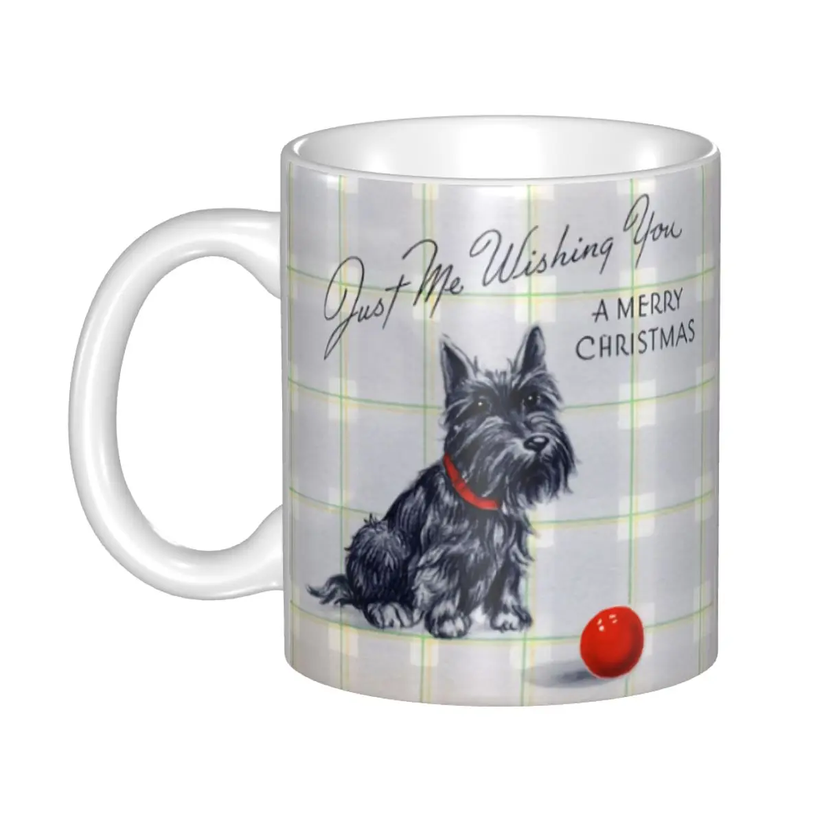 

Шотландская кружка-терьер, керамическая кофейная кружка на заказ в виде Скотти-собаки, креативный подарок для мужчин, женщин, мужчин, для ра...