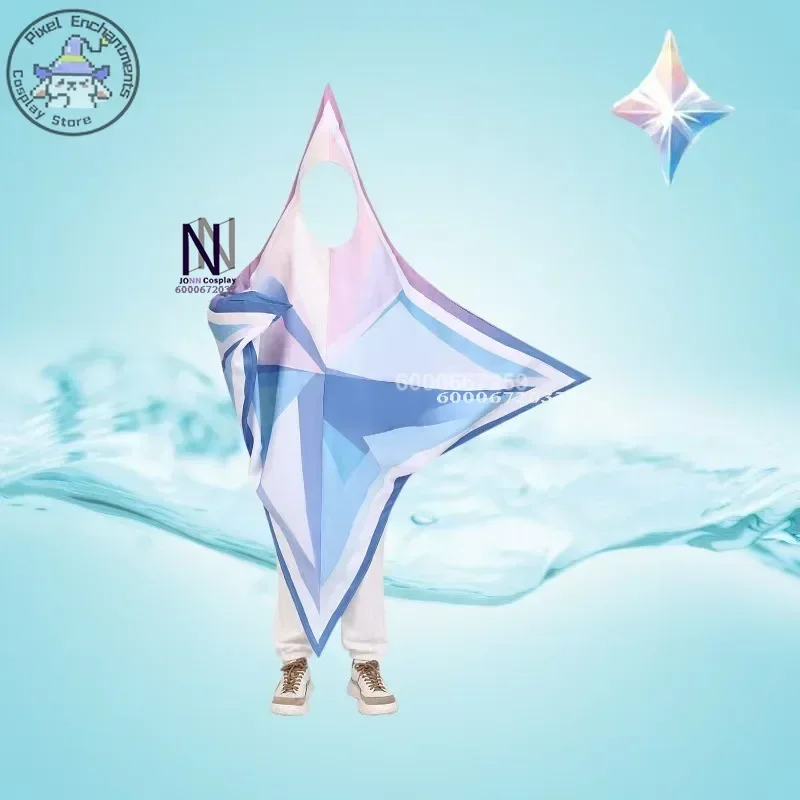 Genshin Impact Game для взрослых и детей Primogems карнавальный костюм с пентаграммой