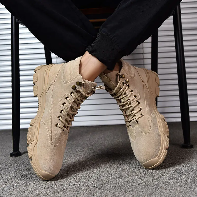 

SOLI2 New Men's casual shoes Hight-Top Cotton Boots Trendy Shoes Tooling Winter Cotton-Padded Shoes Men's Shoes S10690-S10694