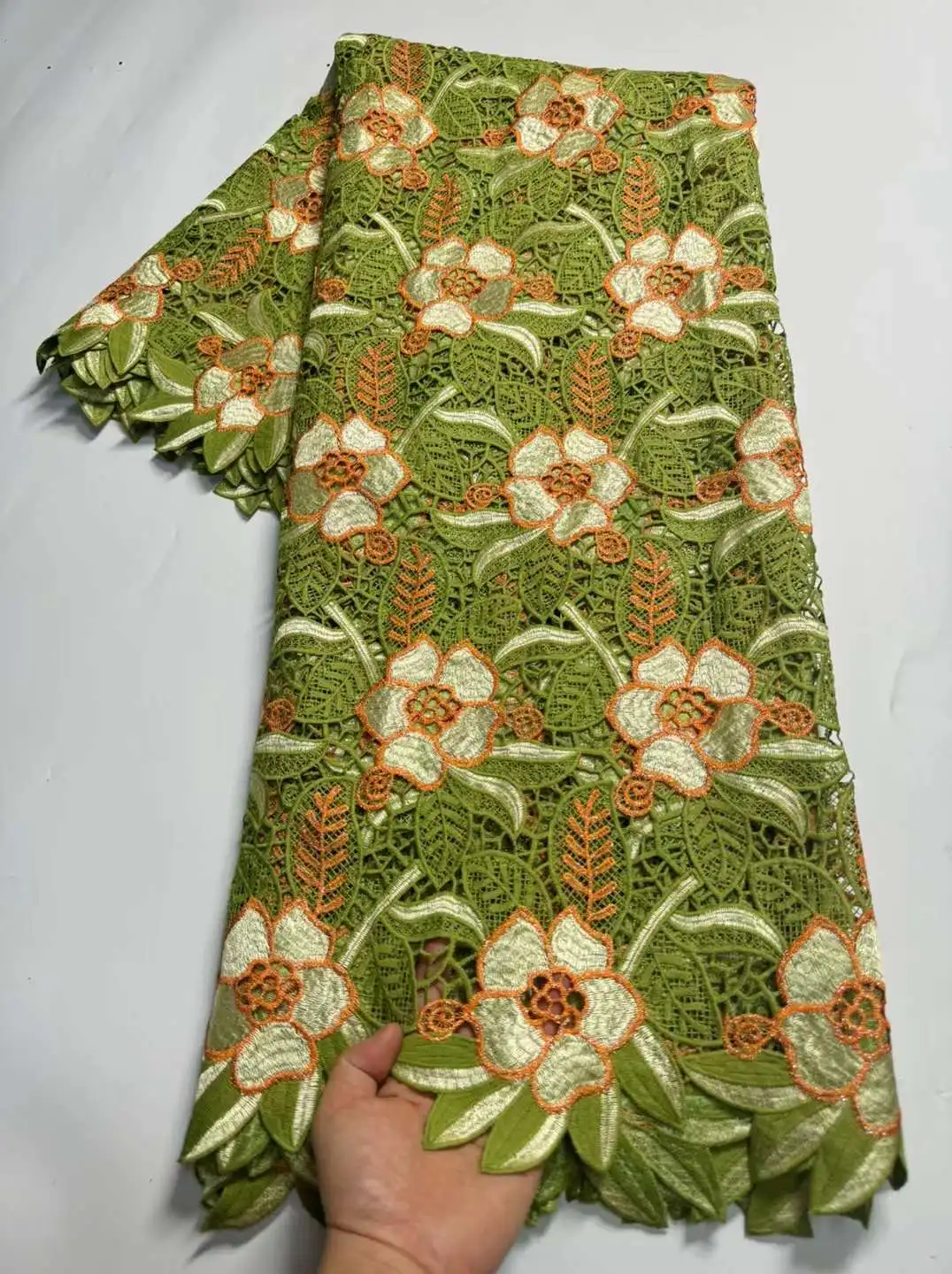 2024 новейшая изящная приятная для кожи Высококачественная кружевная ткань из