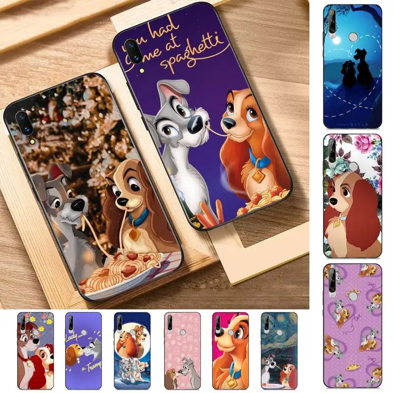 

Disney lady and the tramp Phone Case for Huawei Y 6 9 7 5 8s prime 2019 2018 enjoy 7 plus