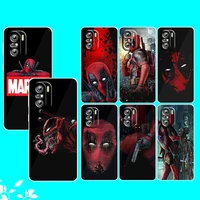 deadpool marvel avengers for xiaomi redmi note 10s 10 k50 k40 gaming pro 10 9at 9a 9c 9t 8 7a 6a 5 4x transparent phone case