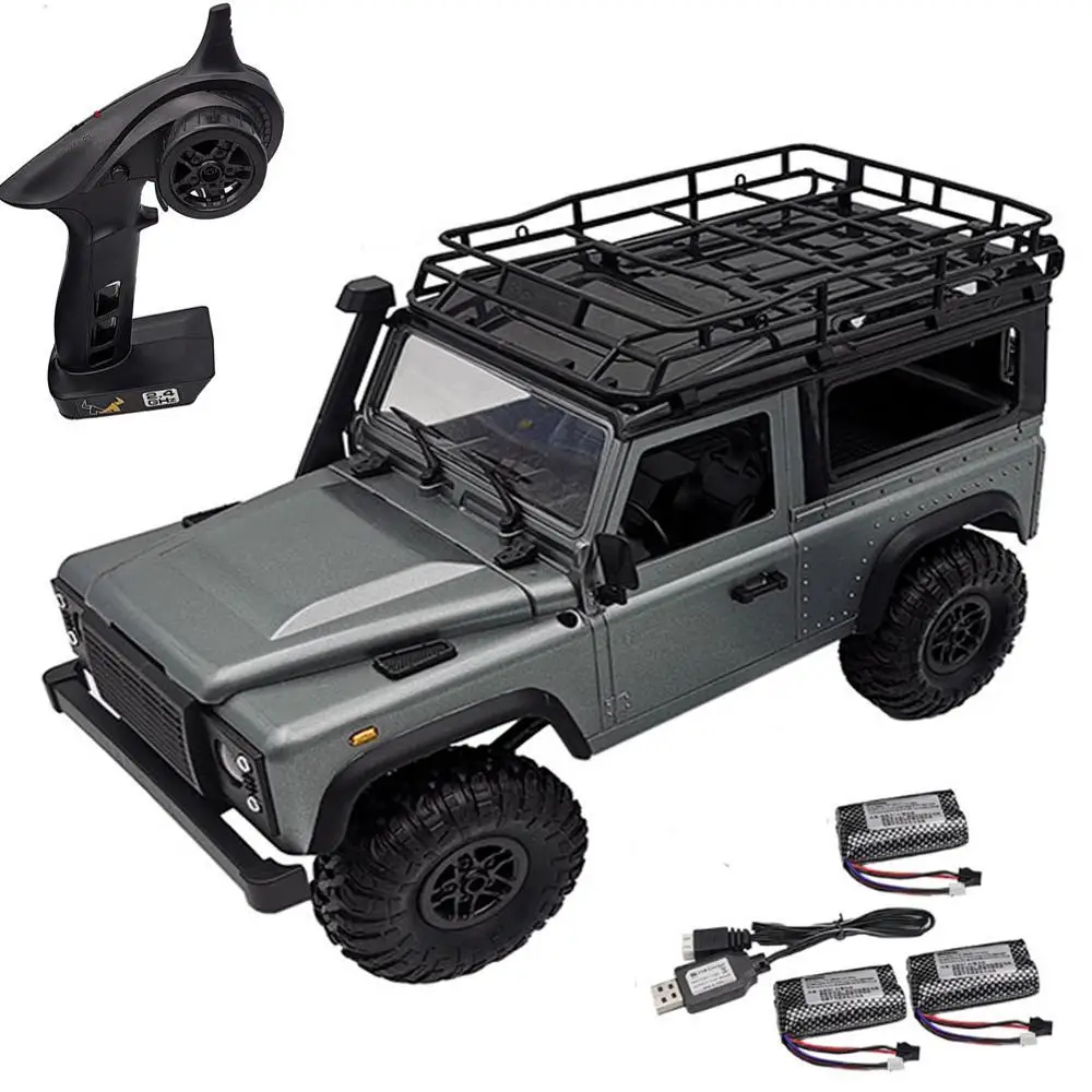 Enlarge LeadingStar MN-99S 1/12 2.4G 4WD Rc Car W/ Turn Signal LED Light 2 Body Shell Roof Rack Crawler Truck RTR Toy