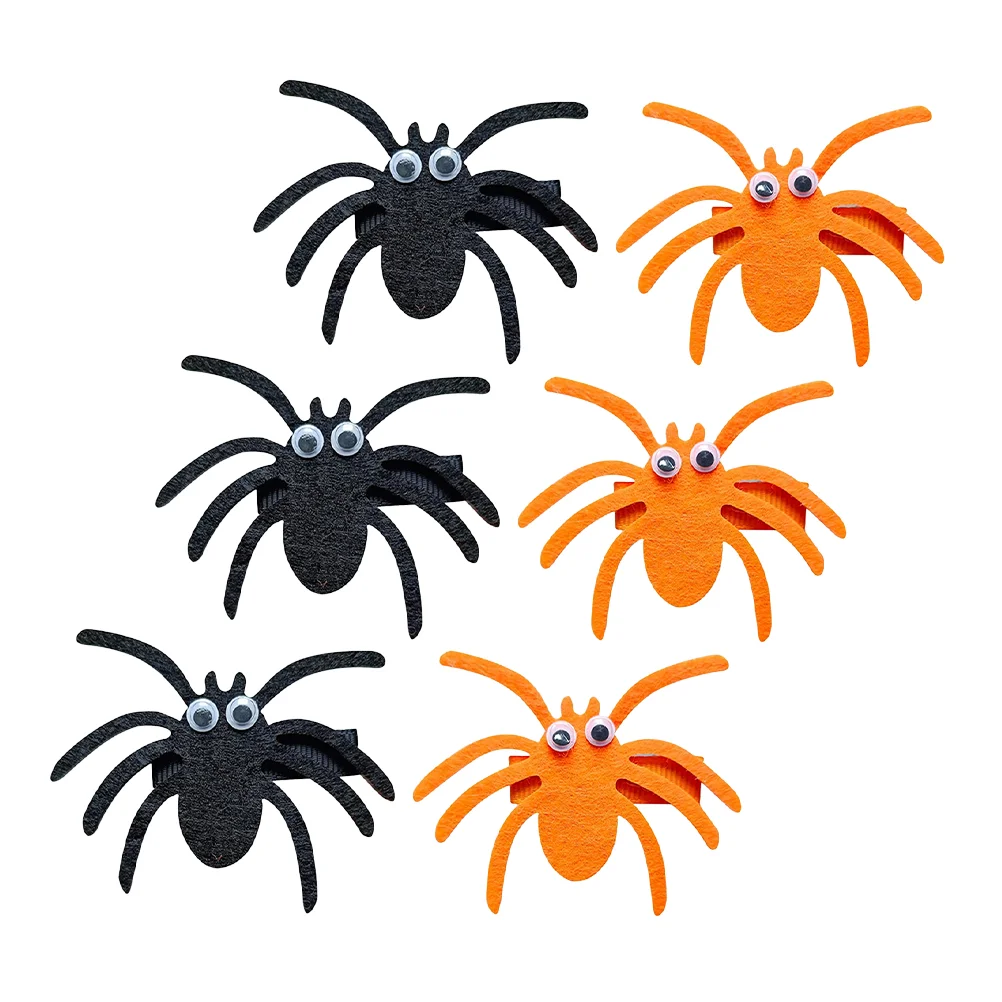 

6 Pieces Girl Hair Clips Hair Accessories Spider Hairpins Barrettes for Kids