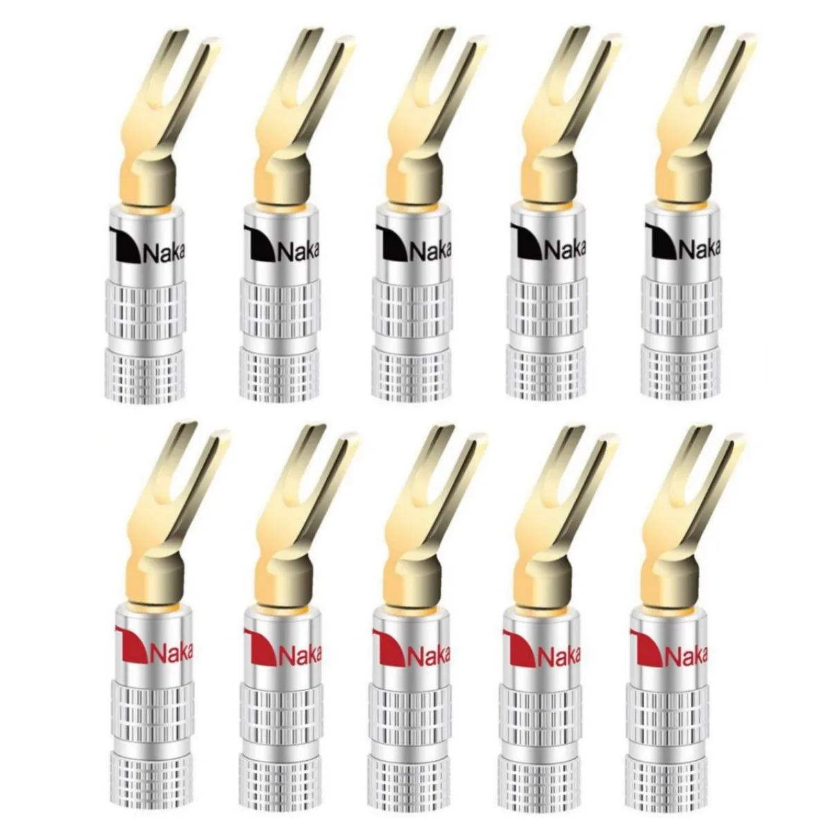 

100 шт. позолоченные 4 мм разъемы банановых штекеров, паяльные вилки, аудиотерминалы, разъемы для колонок Типа Y/U, Кабельный соединитель