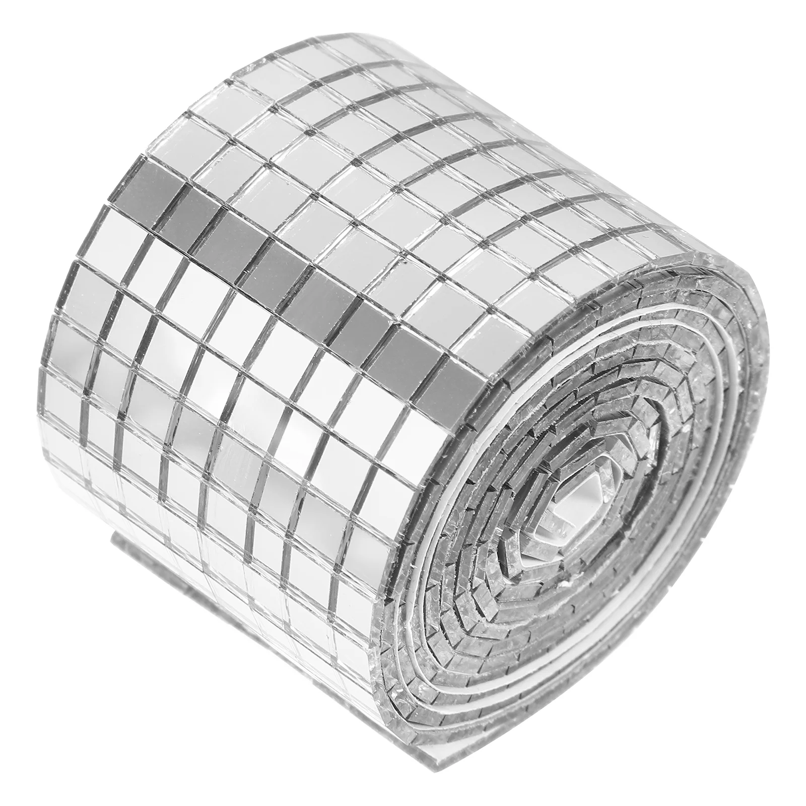 

1 Roll Self-Adhesive Mini Square Decorative Wall Sticker Mirrors Mosaic Ties