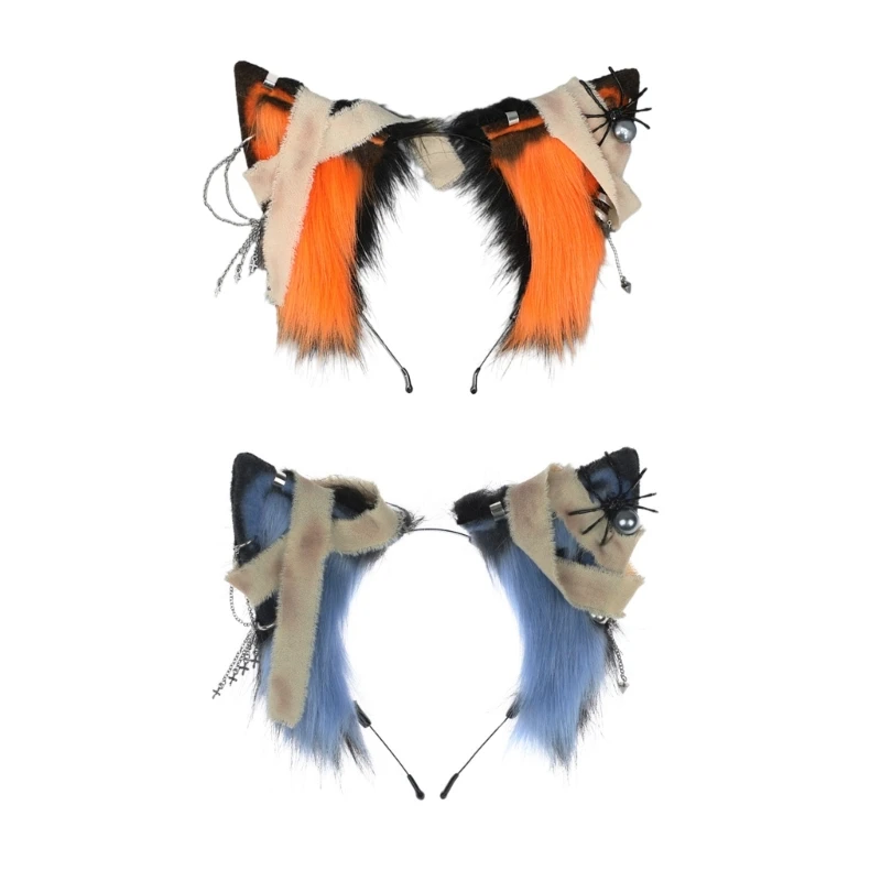 

Anime Character Headband Cat Ear Shape Hair Hoop Plush Carnivals Party Headpiece Cosplay Party Costume Props Unisex