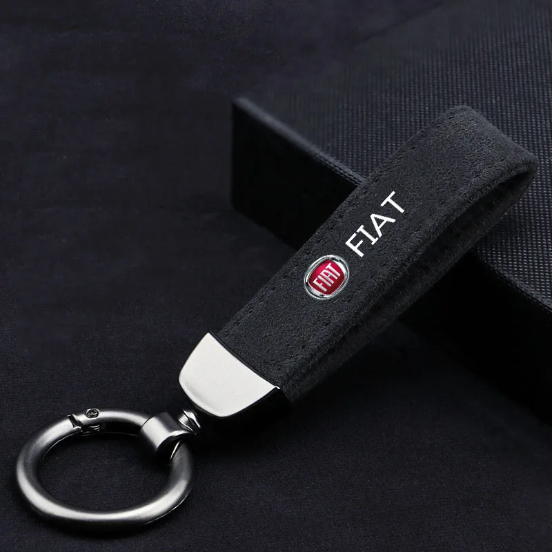 

Car Key Chain Rings Metal Leather Keychain Exquisite Anti-lost Universal Keyring for Fiat Aegea 500c Panda Uno Palio Tipo Doblo