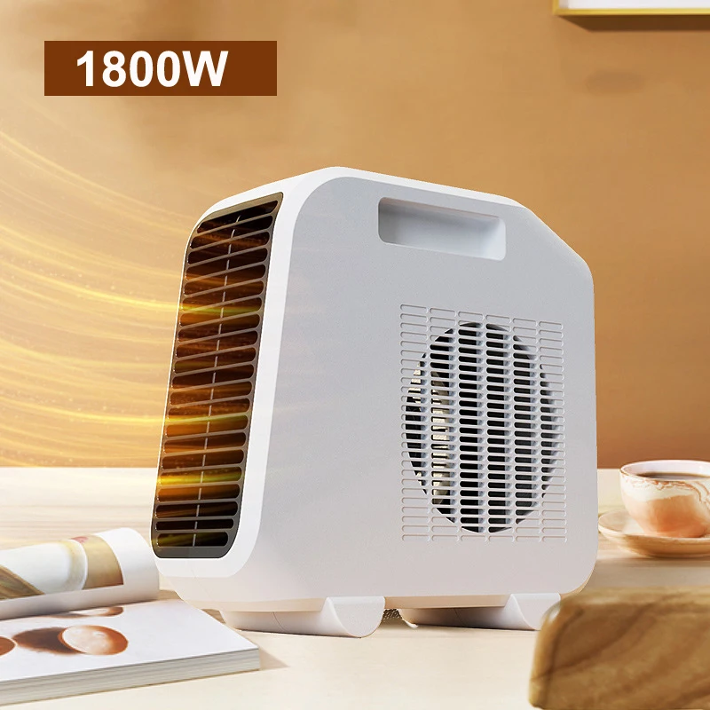 

1800W Electric Heater 110V/220V Portable Heater Fan Powerful Warm Air Blower Fast Heating Desktop Heaters for Home Room Office