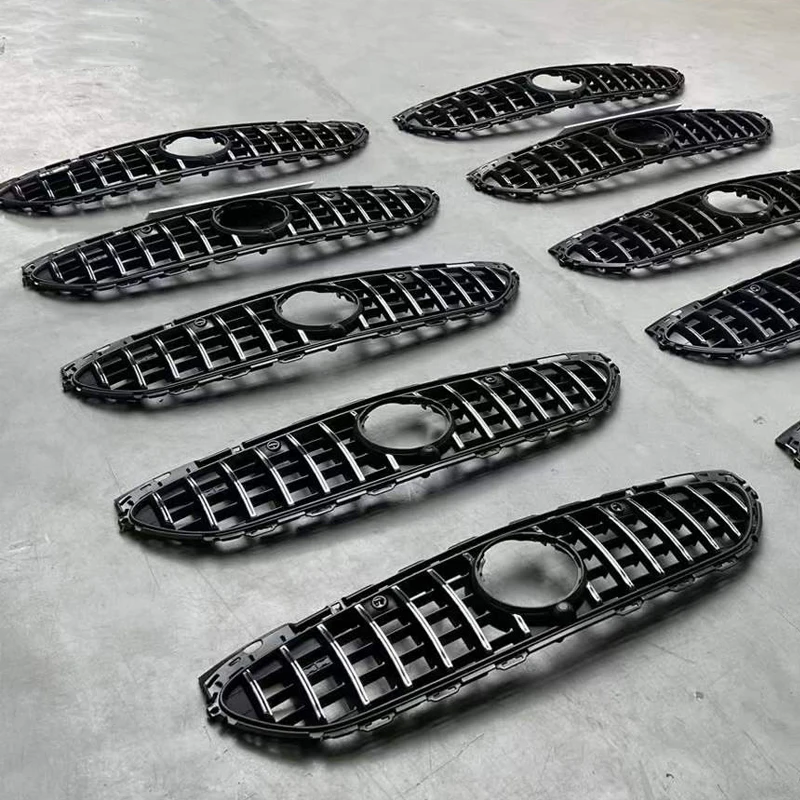 Передний гриль для C Class W206 C180 C200 C220d C300 2022 + Sport Edition GT Style серебристый/черный