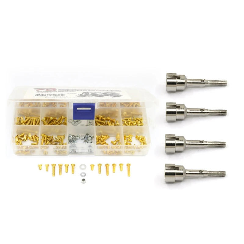 

M3 Metal Screws Nuts Box Set for 1/10 1/8 RC Crawler Car Axial SCX10 Traxxas Trx4 HSP Redcat Mst RC Model Car