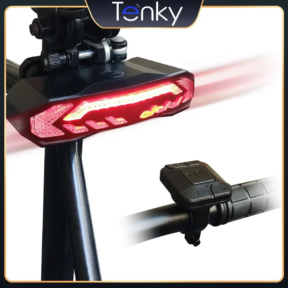 

Задние фонари для руля, 6 режимов освещения, Ультра-яркий задний фонарь для велосипеда с дистанционным управлением, зарядка через Usb C, 5 в 1