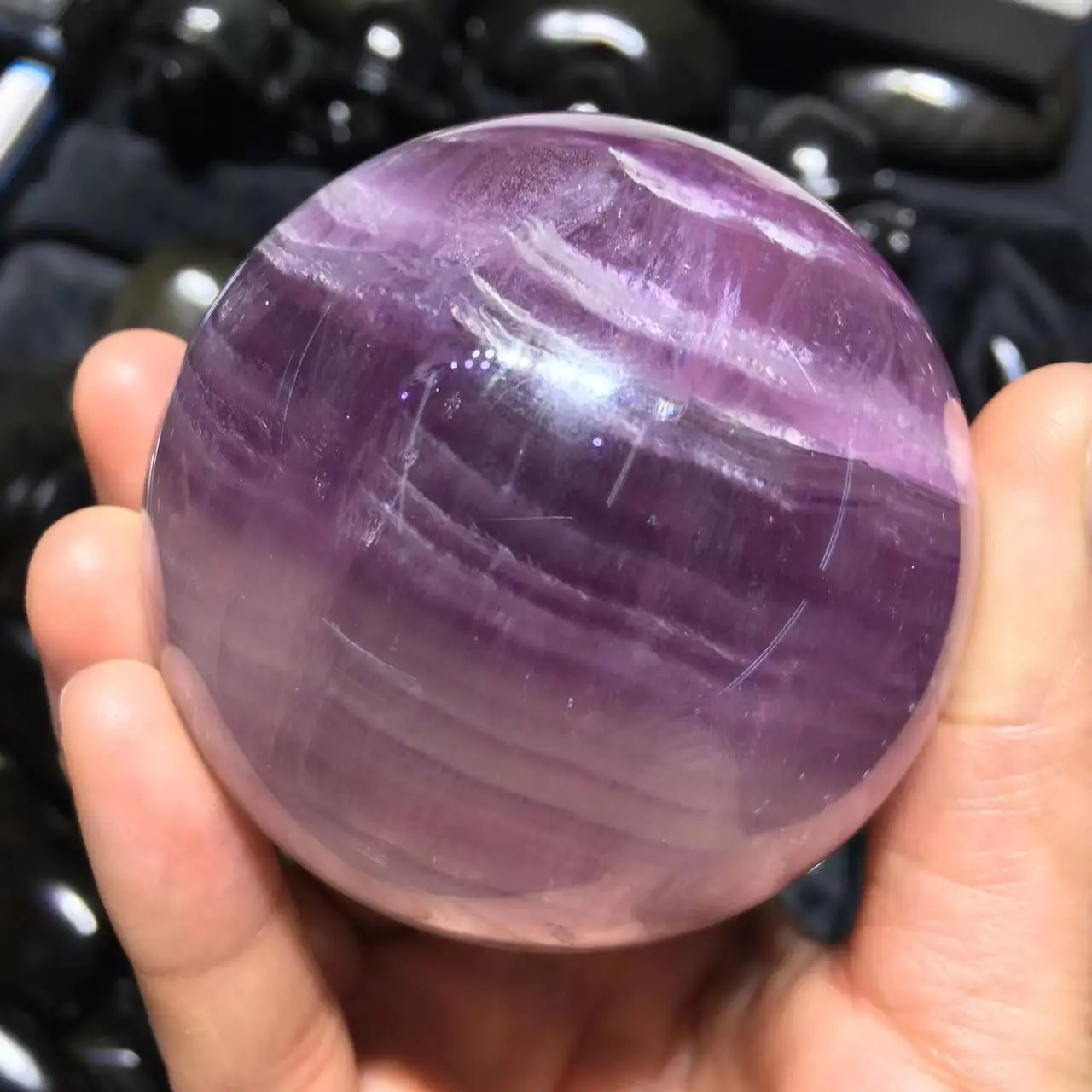 

Natural Beautiful Fluorite Sphere Healing Energy Crystal