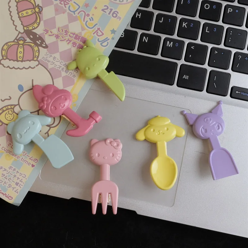 Милый мультяшный инструмент заколка для маленьких животных лопатка нож вилка