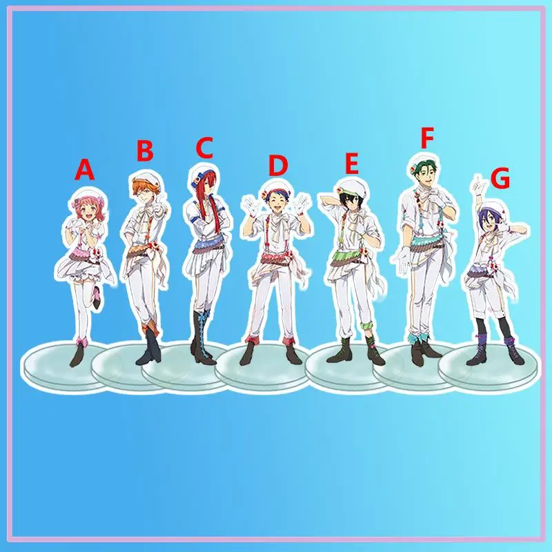 

Anime Stand king of prism Ichijo Shin Saionji Leo Juuouin Kakeru Acrylic Figure Display desktop decoration 15cm