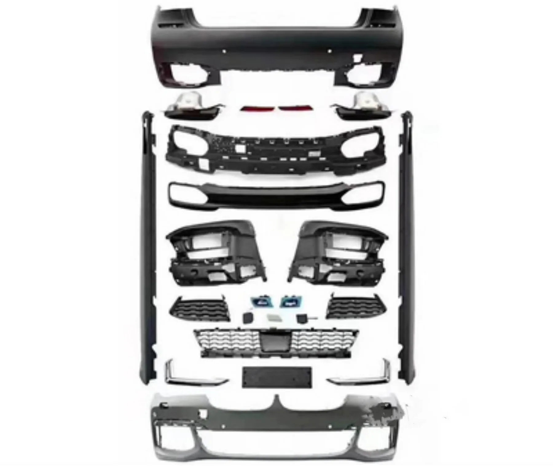 Комплект объемного кузова переднего и заднего бампера автомобиля для BMW 7 серии G11 G12 upgrade m760, боковая юбка радиатора, решетка радиатора, крышка рамы Комплект объемного кузова переднего и заднего бампера автомобиля для BMW 7 серии G11 G12 upgrade m760, боковая юбка радиатора, решетка радиатора, крышка рамы