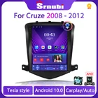 Srnubi для Chevrolet Cruze J300 2008 - 2014 Android 10 автомобильный радиоприемник мультимедийный плеер GPS 2 Din 4G Carplay DVD колонки Тесла стиль