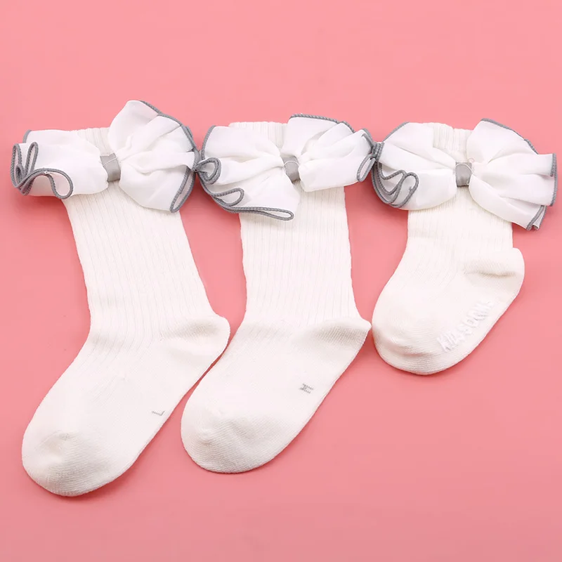 

Newborn Baby Girls Socks With Big Bows Toddlers Infants Cotton Ankle Socks for Kids Girls Princess Sock Cute Children Socks