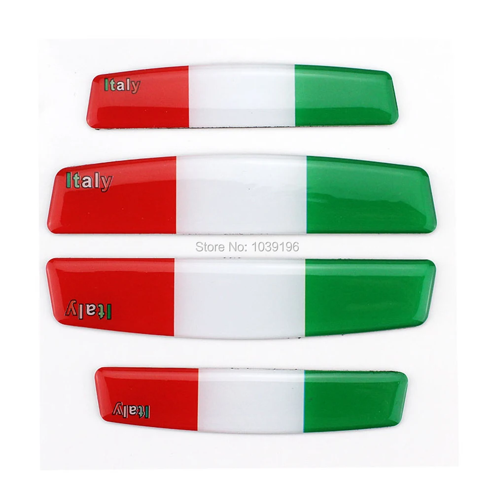

4 x Автомобильный Стайлинг, защита для края двери, защитные полосы, защита от столкновений, защита от царапин, внутренняя отделка для итальянского флага