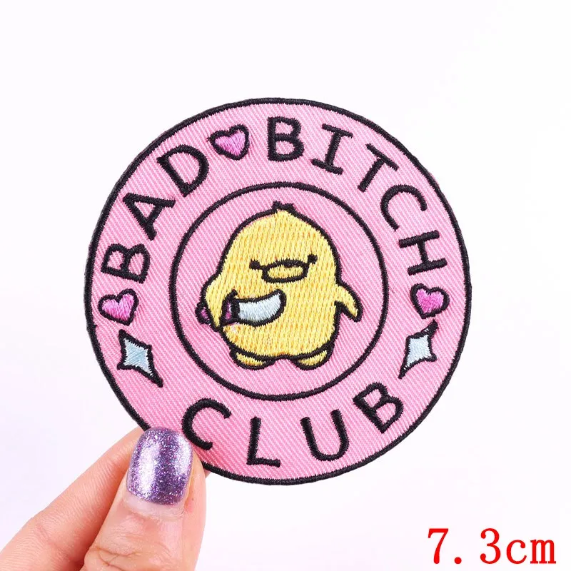 Мультяшные/вышитые патчи термоклейкие для одежды с животными корги кошки