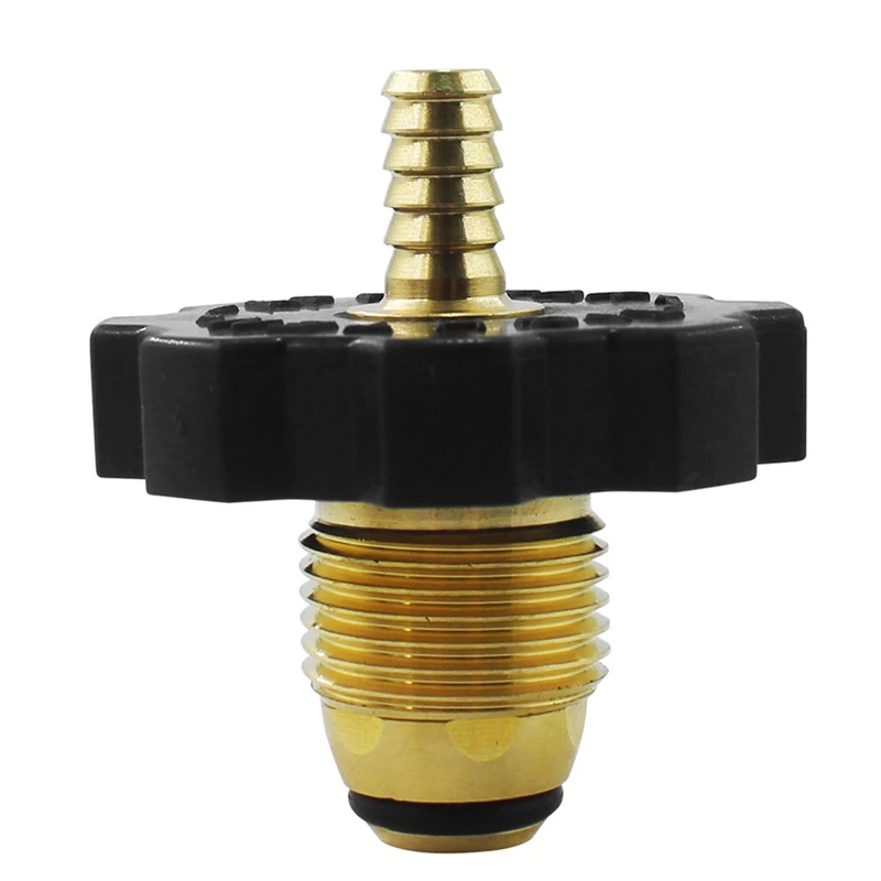 

Soft Nose Propane Gas Tank Adapter Replacement Accessories With 1/4Inch Hose Barb LP Tank Adapter