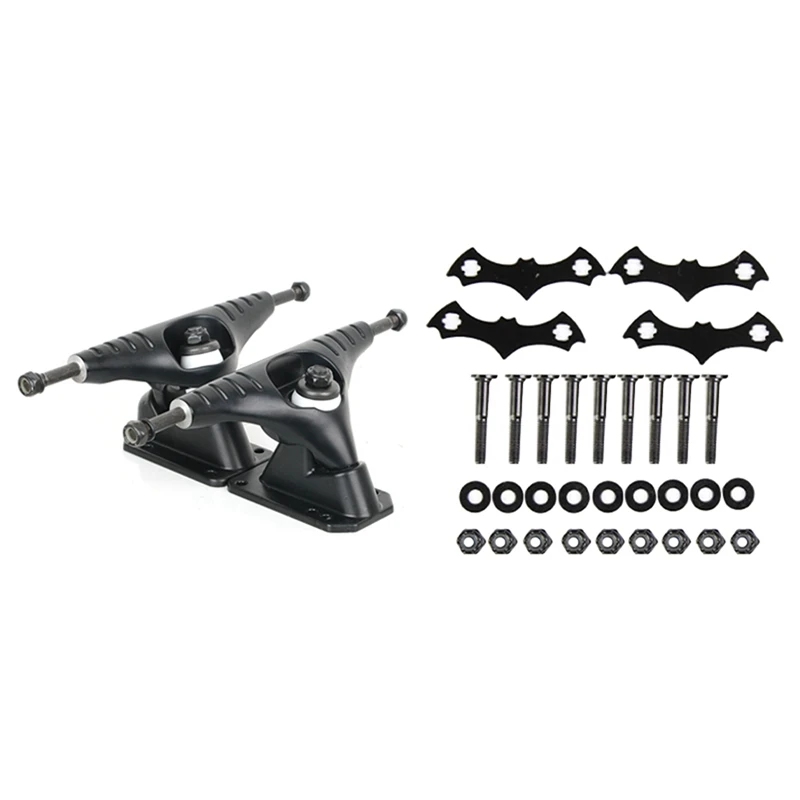 

2X 6.25Inch Land Surfboard Bracket & 1 Set Skateboard Deck Anti-Sink Gasket Bolts Nuts Screw Mounting Hardware