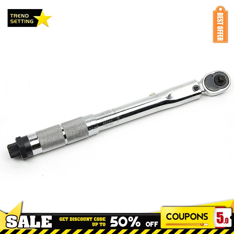 

Динамометрический ключ 1/4, инструмент для разборки автомобиля, ремонта велосипедов, механический привод 5-25 нм, двухсторонний прецизионный ...