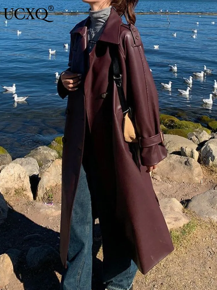 BZVW винтажный плащ в корейском стиле универсальный двубортный с лацканами из