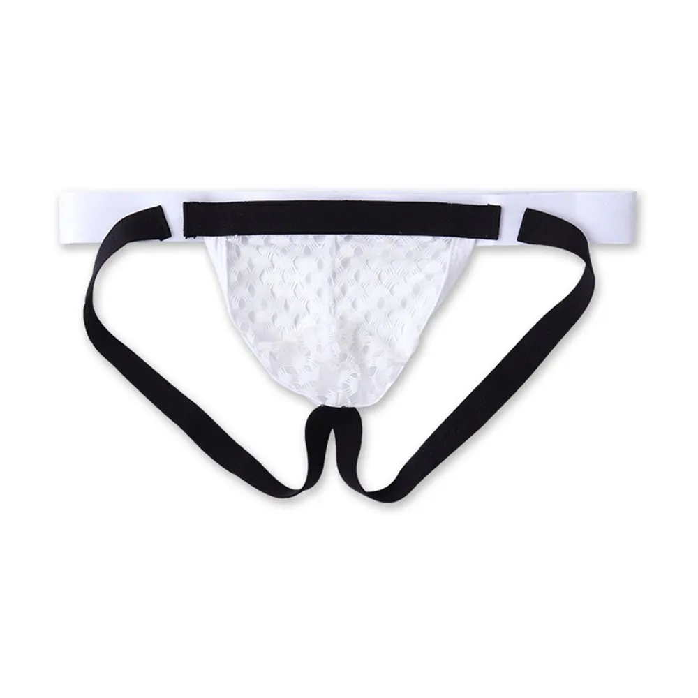 

Men Double G-String Thongs Sheer Sexy Underwear Fishnet Cutout Panties Homo Jock Strap Gays See Through Intimate Wear Lingerie