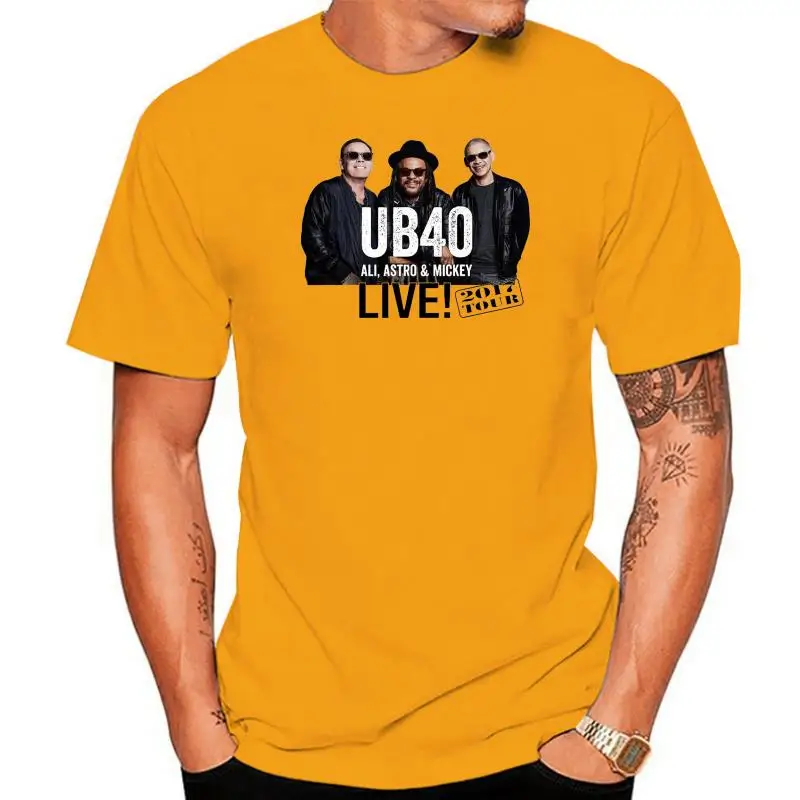 Новинка, белая футболка UB40 live, размеры от-S до 5XL