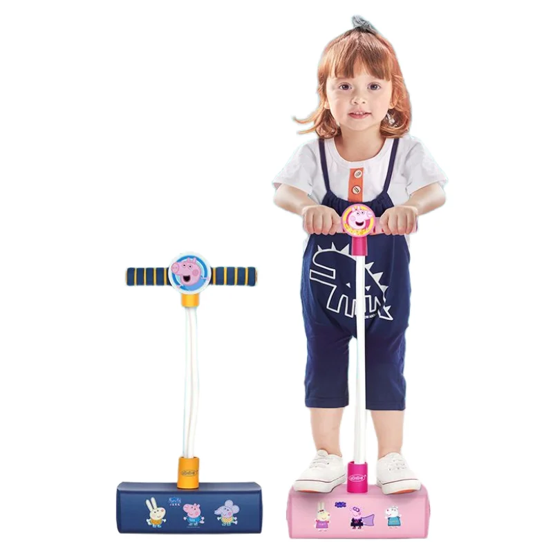 

Peppa Pig George Pig New Anime Peripheral Kawaii Cute Cartoon Jumping Pole Children's Doll Jumping Creative Children's Toy Gift