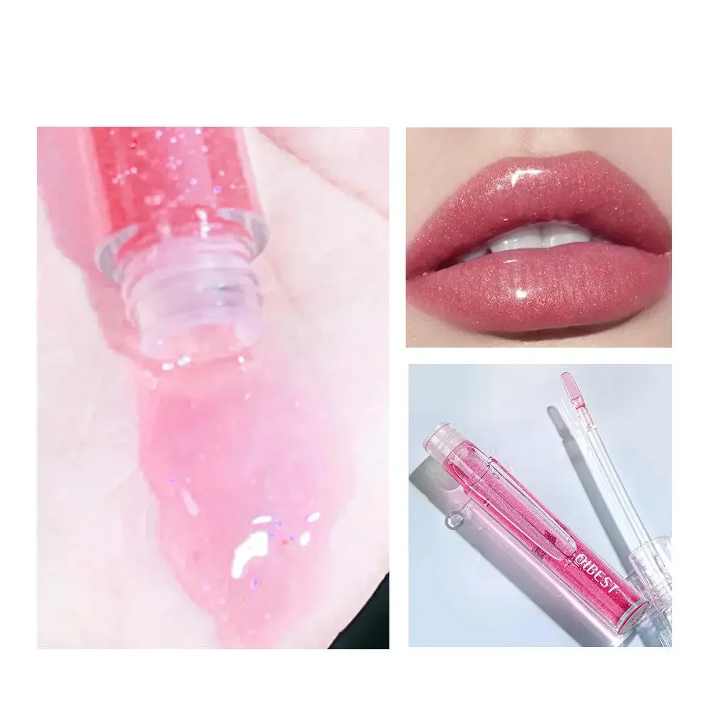 Блестящий Блеск для губ Корейский макияж блеск увлажняющая прозрачная жидкая