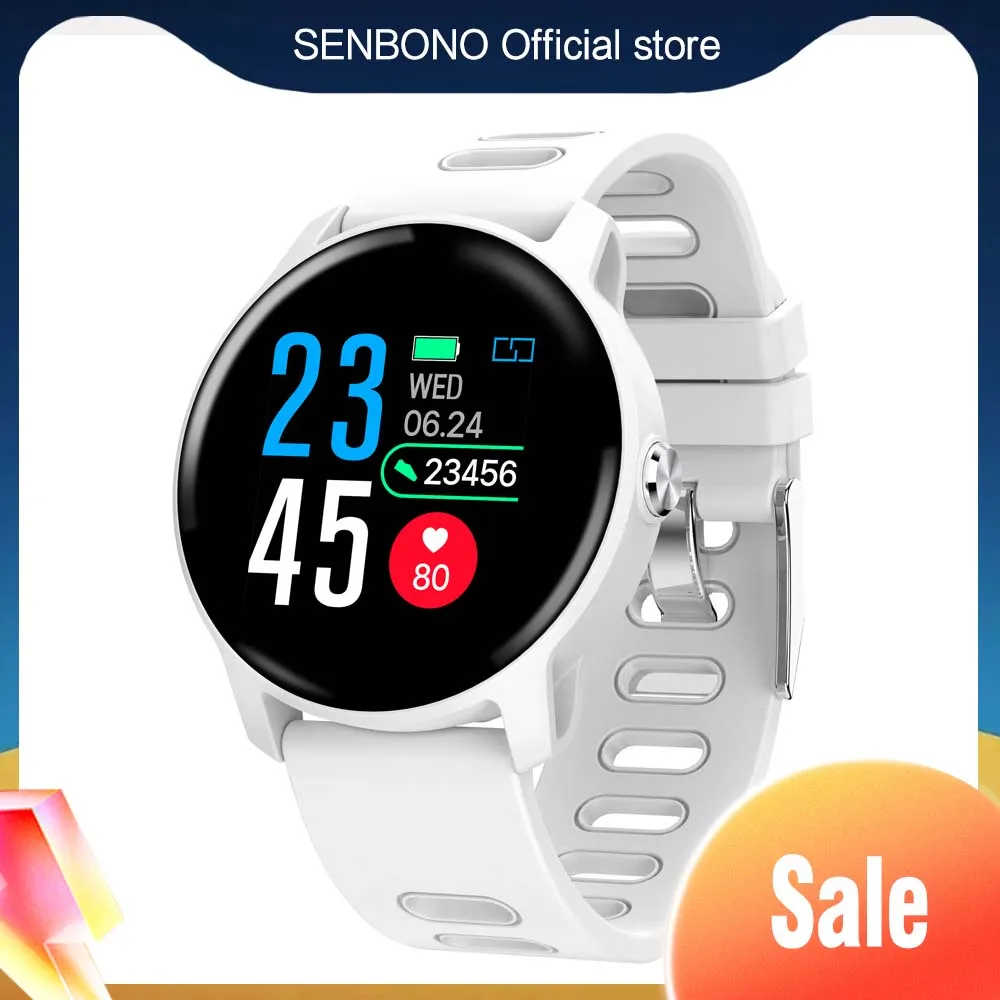 

SENBONO S08 Men Sport Pedometer Smart Watch IP68 Waterproof Fitness Tracker Heart Rate Monitor Women Clock Smartwatch